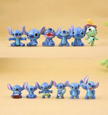 12Pcs Disney Anime Lilo & Stitch Action Figure Collectible Toy Kids Xmas Gift