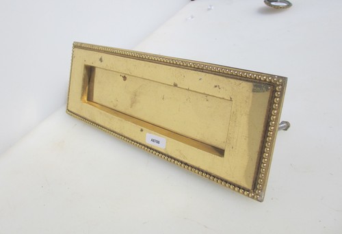 Vintage brass letterbox letter - vintage,