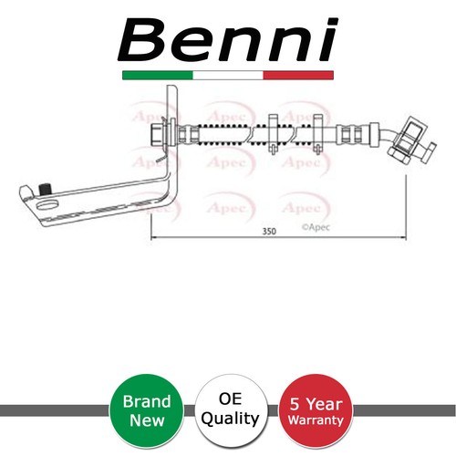 Brake hose rear left - left, benni