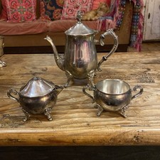 Antique Silver Plated Tea Set