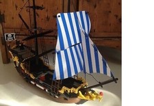 NEW BLUE WHITE *SAILS* COMPATIBLE WITH LEGO PIRATE SHIP CARIBBEAN CLIPPER 6274