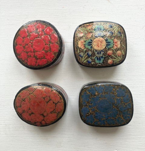 Kashmir hand painted - 4x, hand-painted