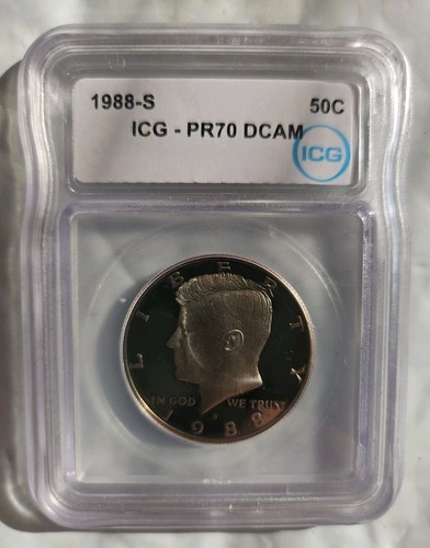 1988 kennedy half dollar - half,