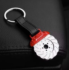 Audi Leather Keyring Red