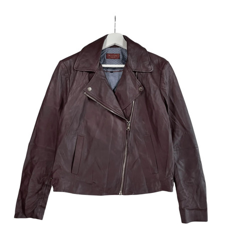 Massimo dutti leather jacket - massimo,