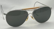 Vtg AN6531 Type 2 American Optical AO Aviator Sunglasses+NOS Type 1 lenses! #404