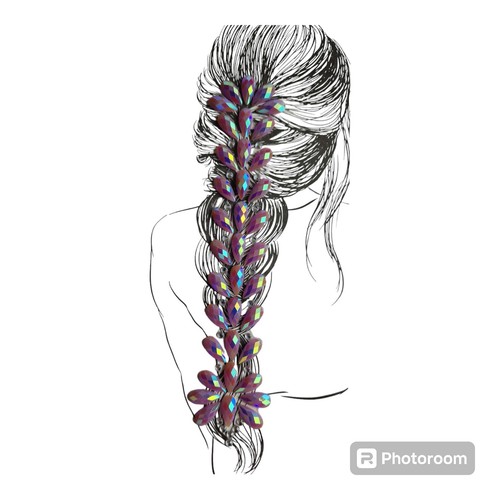 Festival hair gems jewels - hair,