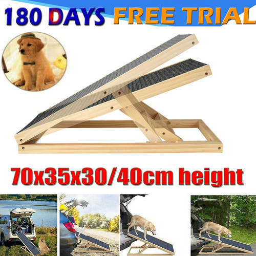 Dog pet ramp wooden folding - dog,