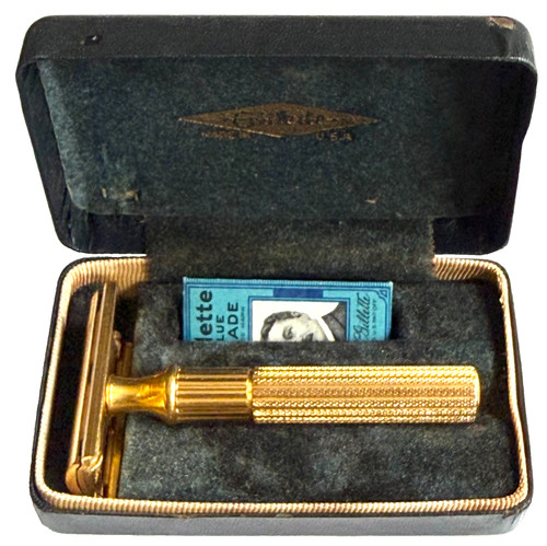 Vintage 1940 gillette gold - vintage,