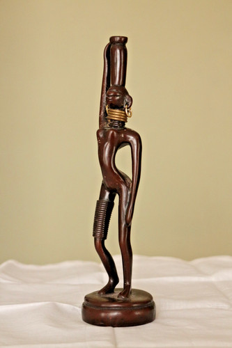 African nude female statue - female,