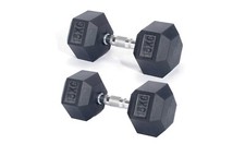 Pro Fitness 15kg Hex Dumbbell