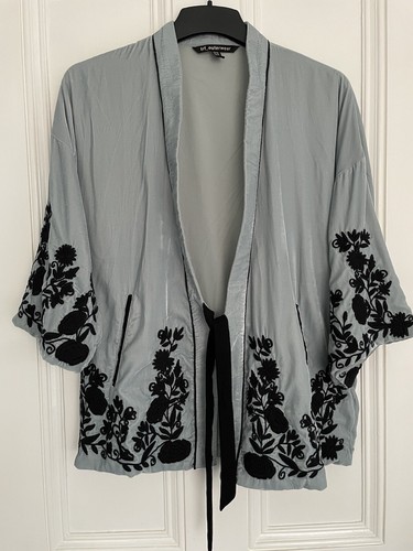 Zara embroidered kimono jacket - zara,