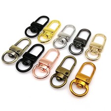 Lobster Leather Bag Strap Buckle Pendant Key Ring Chain Snap Clasp Trigger Hook