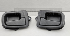 USED GENUINE BMW E36 INTERIOR DOOR HANDLE & COVER FRONT PAIR 1960807 & 1960808