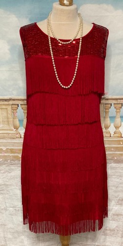 Gatsby flapper dress red - gatsby, 18