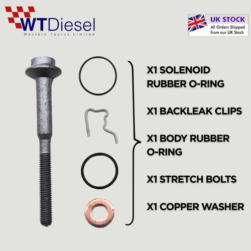 Backleak clips seal and - and, bolt