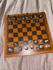 Vintage Brass And Pewter Chess