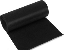 Black Felt Fabric Rolls, 30 cm