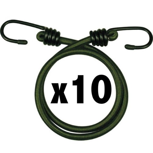 Green military bungees x10 - bungees,