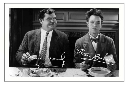 Laurel hardy signed - laurel,