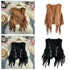 Womens Fringe Waistcoat Vest