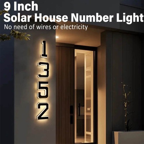 Solar led house numbers - house, &