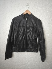 Naf Naf Biker Leather Jacket