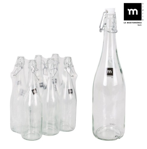 750ml glass swing flip - flip, top