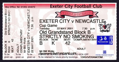 Exeter city newcastle united - city, v