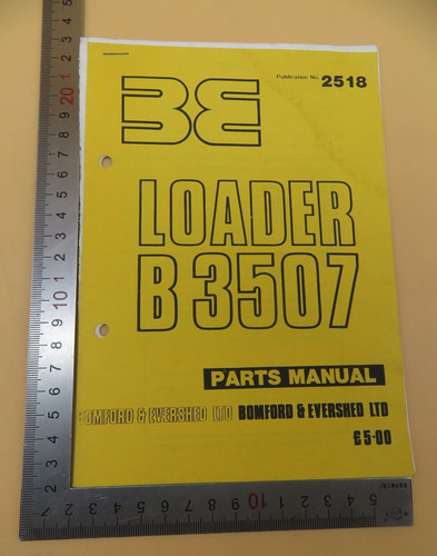 Loader 3507 parts manual - parts,