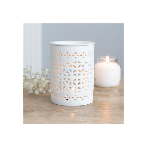White matte cut - out, burner