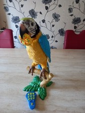 RARE Furreal Friend Squawkers McCaw Talking Parrot with Remote/Perch/Biscuit VGC