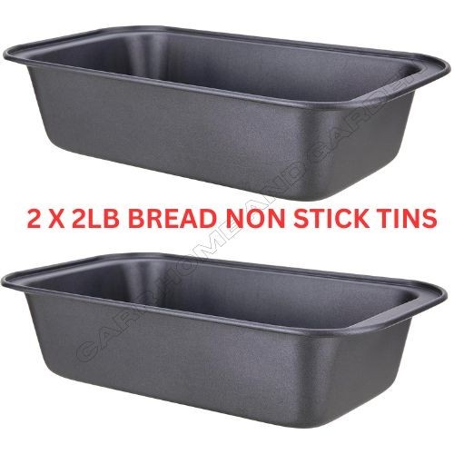 Set 2lb loaf tins - of,