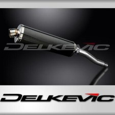 HONDA XRV750 AFRICA TWIN 93-03 450mm OVAL CARBON BSAU SILENCER EXHAUST KIT