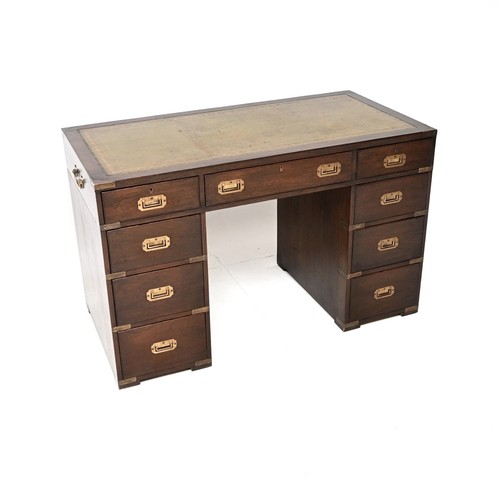 Antique mahogany leather top - antique,
