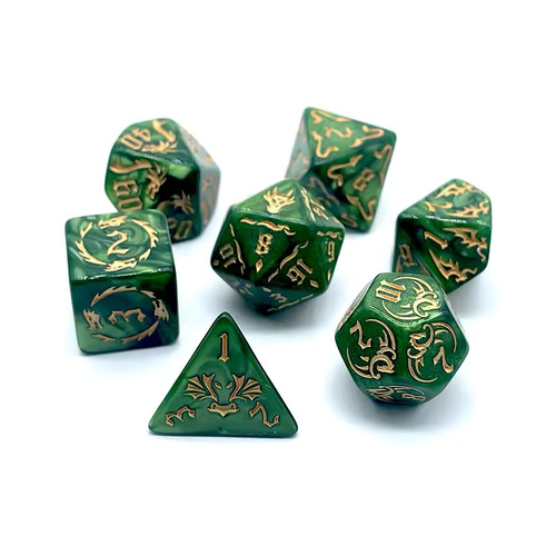 Polyhedral dice set - set, 7