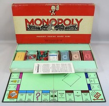 Vintage Monopoly Board Game Original Classic 1960's Parker Bros Waddingtons