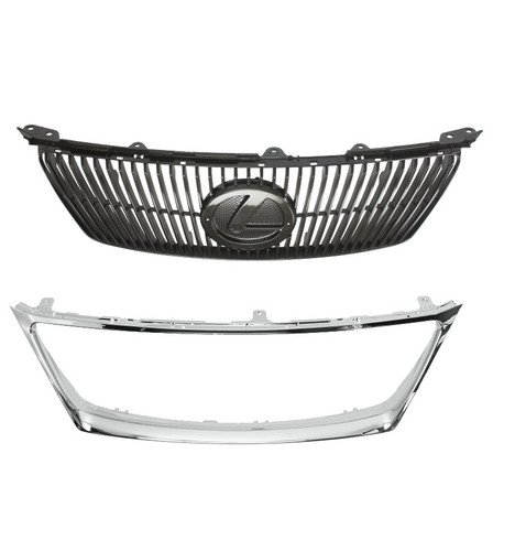 Front bumper hood grille - front,