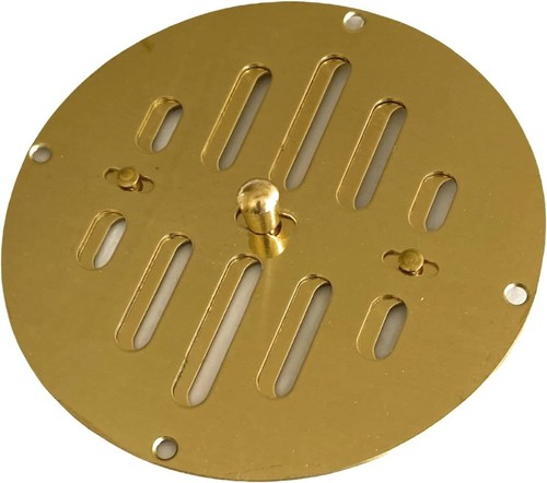 Circular polished brass hit - polished,