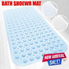 Anti-Mold Rubber Bath Mat Non Slip Bathtub Strong Suction Extra Large Shower Mat