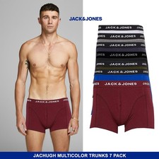 Mens 7 Pack Jack & Jones Boxer Shorts, Underwear, Multipack Trunks, New