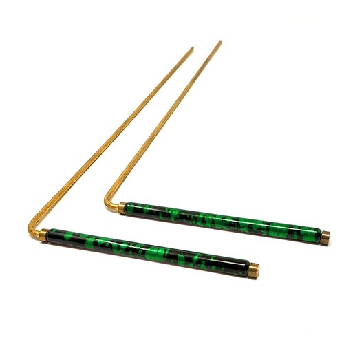 Green coated handle dowsing - handle,