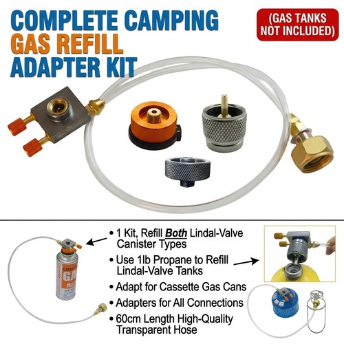 Gas refill adapter propane - adapter,
