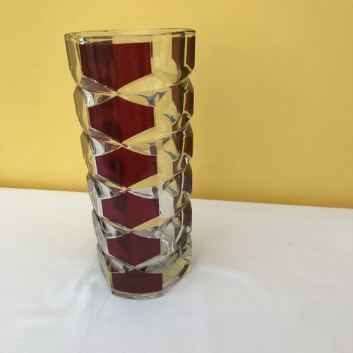 French cranberry vase 5 - french, 9.5