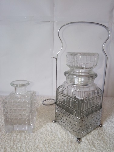 Vintage glass biscuit barrel - vintage,