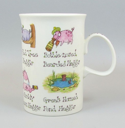 Dunoon mug haggis design - haggis, by