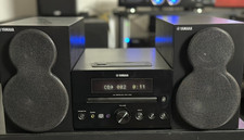 Yamaha CRX-330 Micro Hi-Fi System CD USB iPod Receiver w/ Speakers & Remote