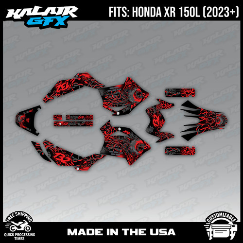 Graphics kit for honda xr150l - graphics,