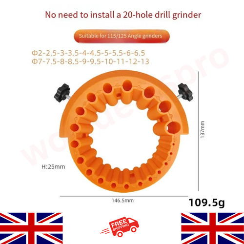 Angle grinder drill bit - angle,