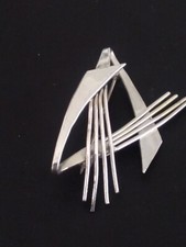 Solid Silver Abstract Design